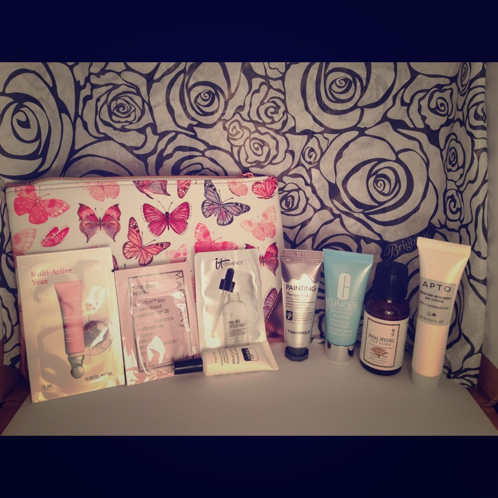 Beauty Lot with Butterfly Makeup Bag